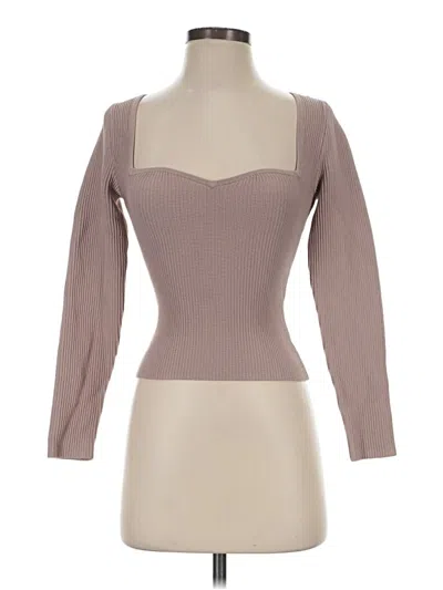 Pre-owned Babaton Cardigan Sweater In Brown