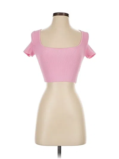 Pre-owned Babaton Cardigan Sweater In Pink