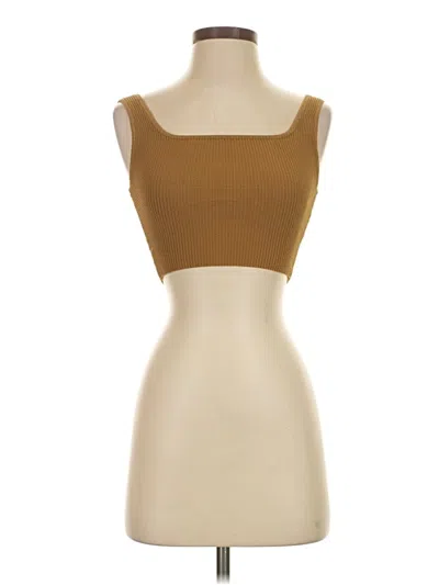 Pre-owned Babaton Cardigan Sweater In Tan