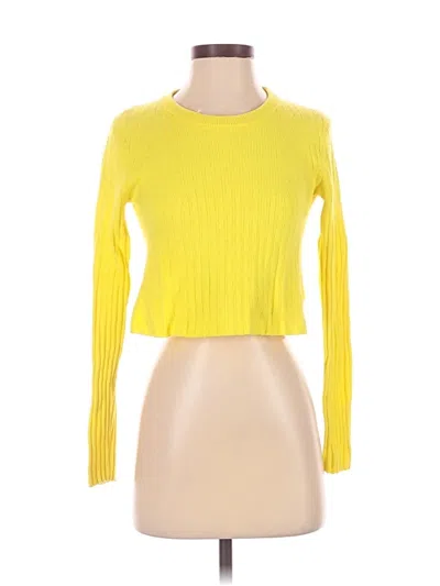 Pre-owned Babaton Cardigan Sweater In Yellow