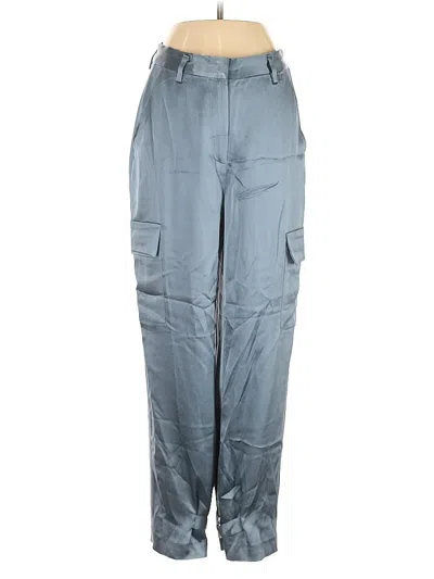 Pre-owned Babaton Cargo Pants In Blue