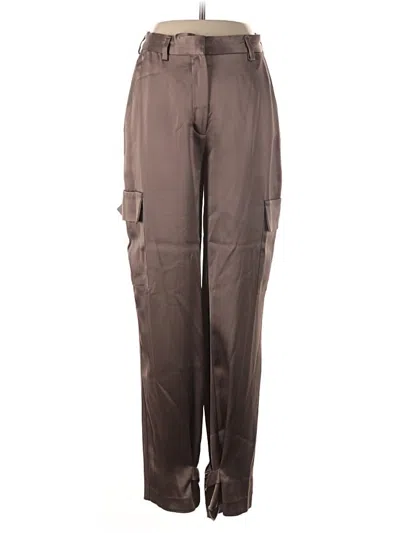 Pre-owned Babaton Cargo Pants In Brown