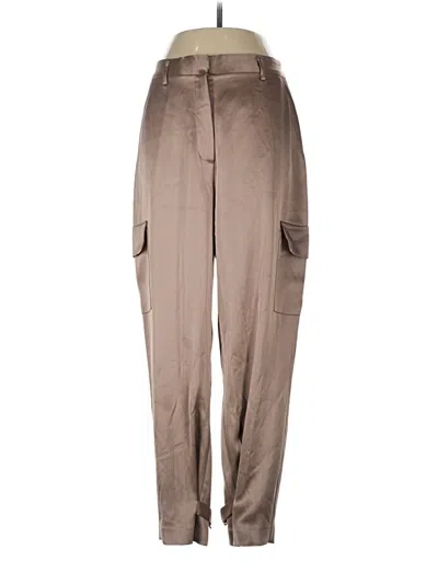 Pre-owned Babaton Cargo Pants In Brown