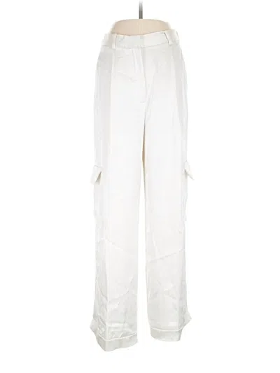 Pre-owned Babaton Cargo Pants In Ivory