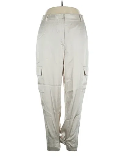Pre-owned Babaton Cargo Pants In Ivory