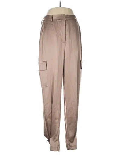 Pre-owned Babaton Cargo Pants In Tan