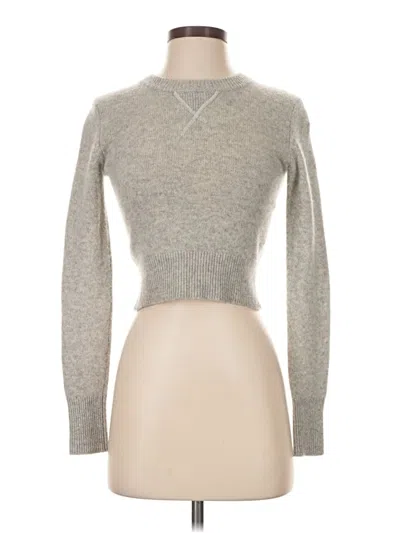 Pre-owned Babaton Cashmere Pullover Sweater In Gray
