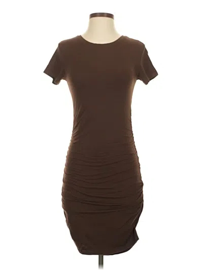 Pre-owned Babaton Casual Dress In Brown