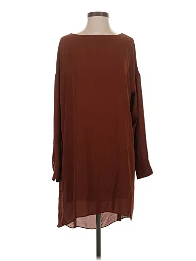 Pre-owned Babaton Casual Dress In Brown