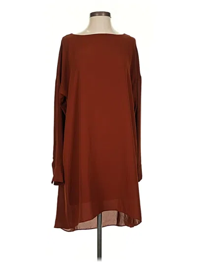 Pre-owned Babaton Casual Dress In Brown