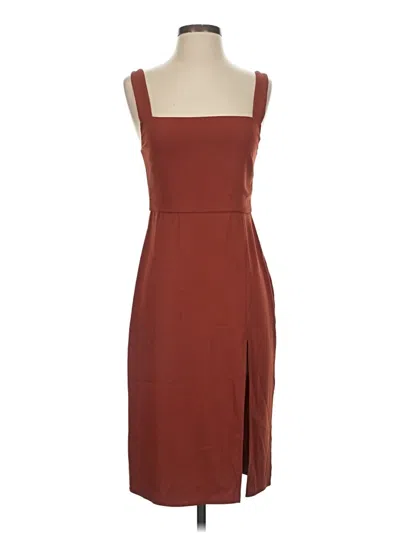 Pre-owned Babaton Casual Dress In Brown