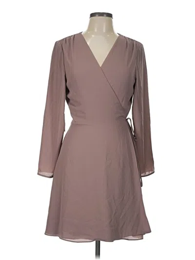 Pre-owned Babaton Casual Dress In Brown