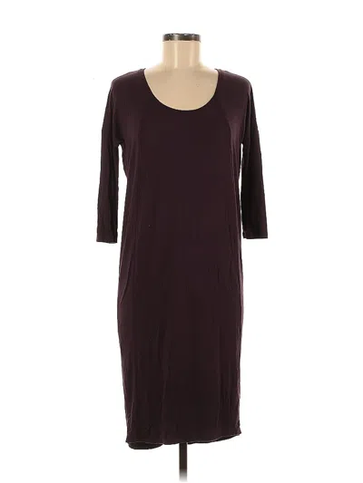 Pre-owned Babaton Casual Dress In Burgundy