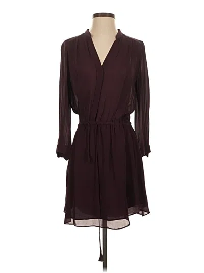 Pre-owned Babaton Casual Dress In Burgundy