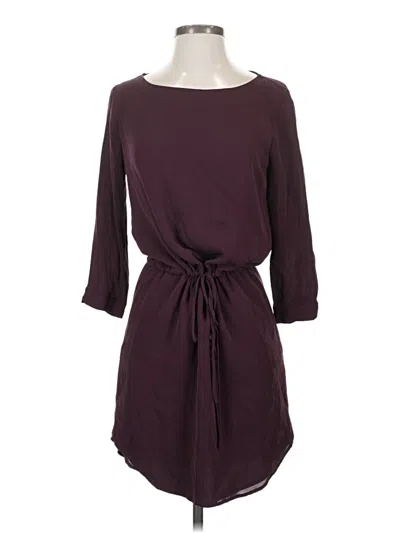 Pre-owned Babaton Casual Dress In Burgundy