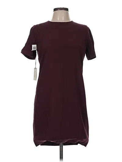 Pre-owned Babaton Casual Dress In Burgundy