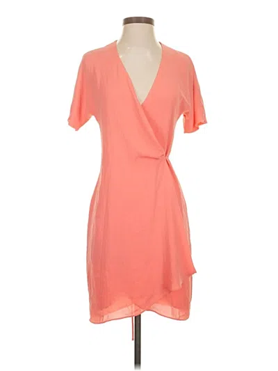 Pre-owned Babaton Casual Dress In Orange