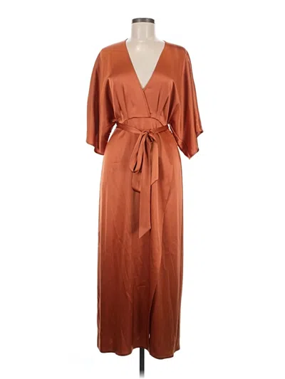 Pre-owned Babaton Casual Dress In Orange