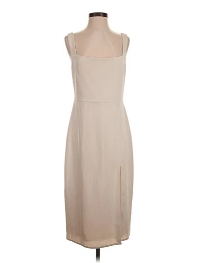 Pre-owned Babaton Casual Dress In Tan