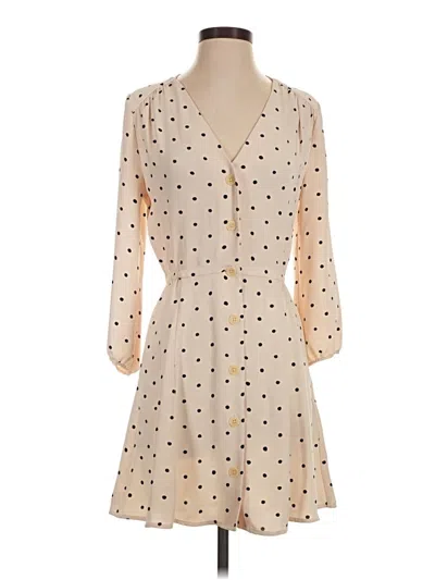 Pre-owned Babaton Casual Dress In Tan
