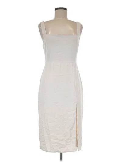 Pre-owned Babaton Casual Dress In White