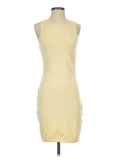 Pre-owned Babaton Casual Dress In Yellow
