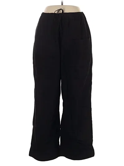 Pre-owned Babaton Casual Pants In Black