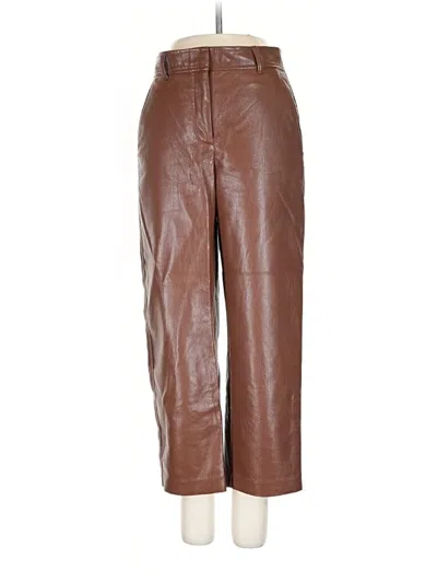 Pre-owned Babaton Casual Pants In Brown