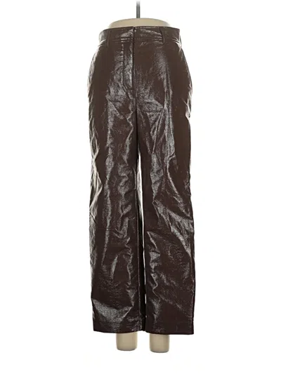 Pre-owned Babaton Casual Pants In Brown