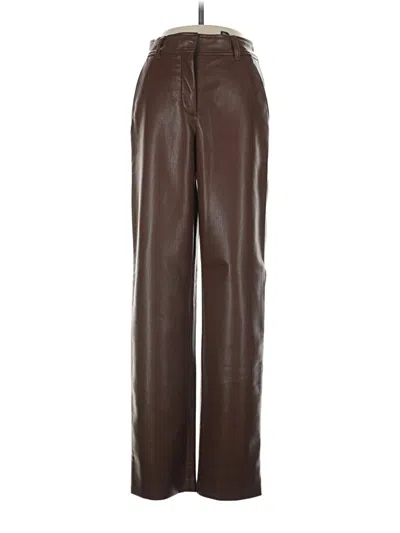 Pre-owned Babaton Casual Pants In Brown
