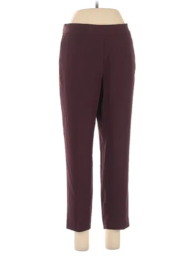Pre-owned Babaton Casual Pants In Burgundy
