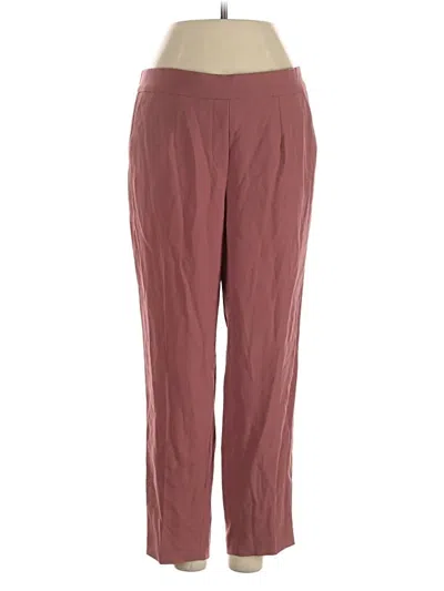 Pre-owned Babaton Casual Pants In Burgundy