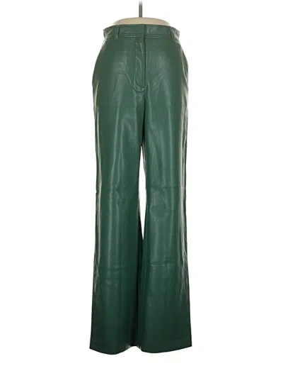 Pre-owned Babaton Casual Pants In Green