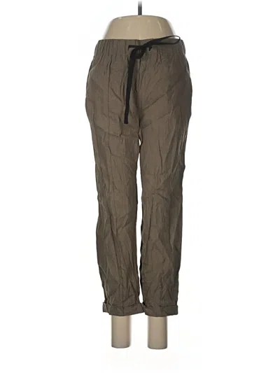 Pre-owned Babaton Casual Pants In Green