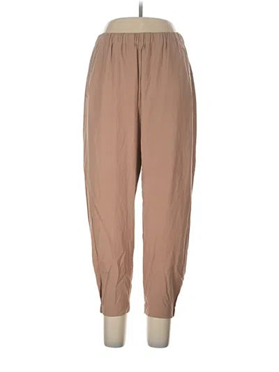 Pre-owned Babaton Casual Pants In Tan