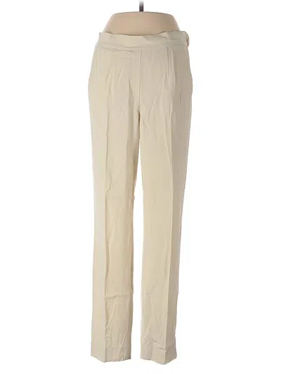 Pre-owned Babaton Casual Pants In White