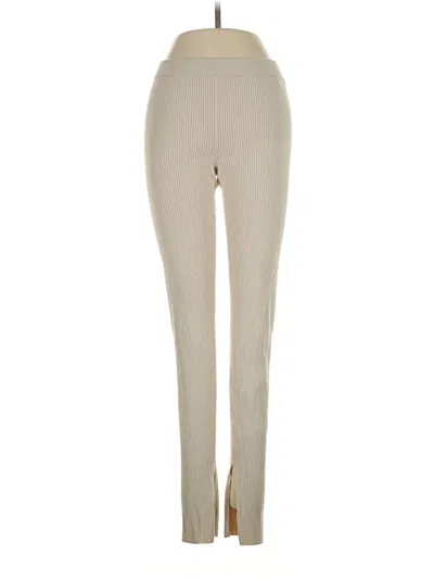 Pre-owned Babaton Casual Pants In White