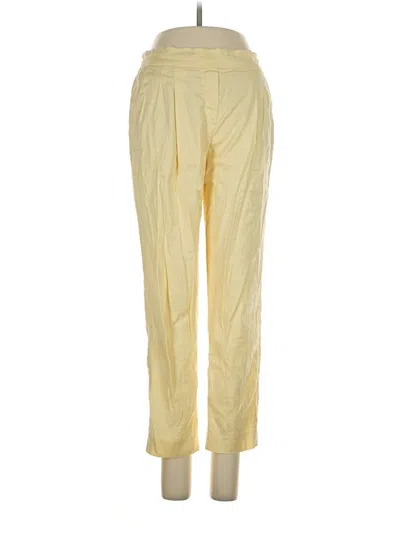 Pre-owned Babaton Casual Pants In Yellow