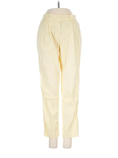 Pre-owned Babaton Casual Pants In Yellow