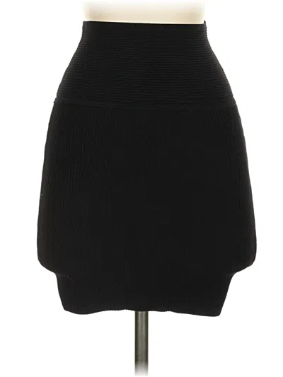 Pre-owned Babaton Casual Skirt In Black