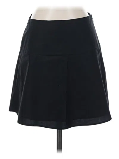 Pre-owned Babaton Casual Skirt In Black