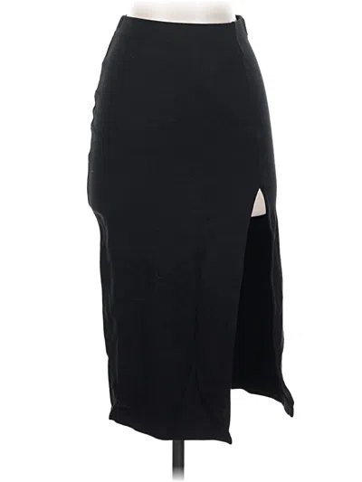 Pre-owned Babaton Casual Skirt In Black