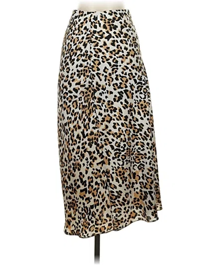 Pre-owned Babaton Casual Skirt In Brown