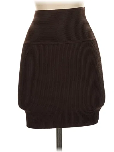 Pre-owned Babaton Casual Skirt In Brown