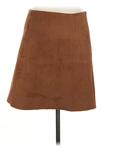 Pre-owned Babaton Casual Skirt In Brown