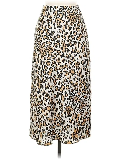 Pre-owned Babaton Casual Skirt In Brown