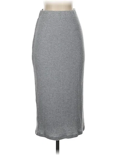 Pre-owned Babaton Casual Skirt In Gray