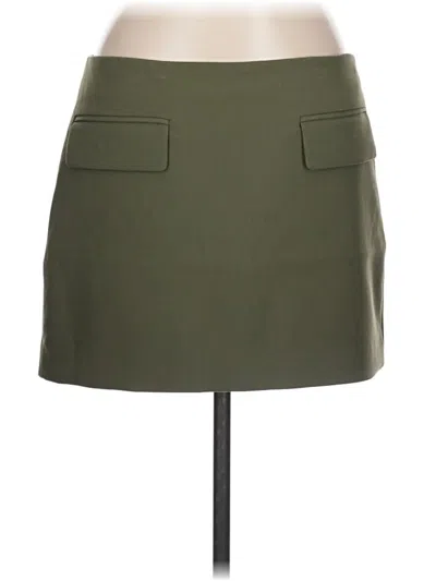 Pre-owned Babaton Casual Skirt In Green