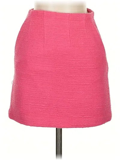 Pre-owned Babaton Casual Skirt In Pink