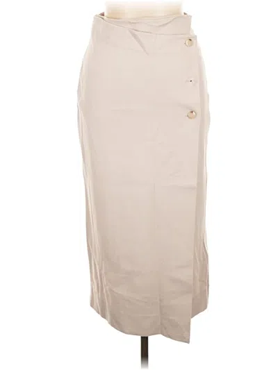 Pre-owned Babaton Casual Skirt In Tan